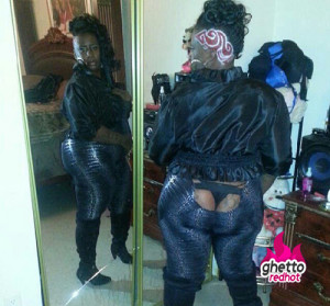 is you ghetto pic with black thong