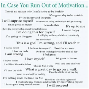 Motivation by the letter...