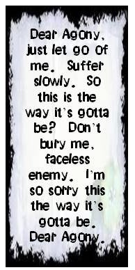 Breaking Benjamin Dear Agony