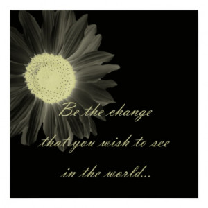 Be The Change Gandhi Quote Posters