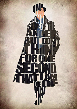 Sherlock Poster - Benedict Cumberbatch Typography Print