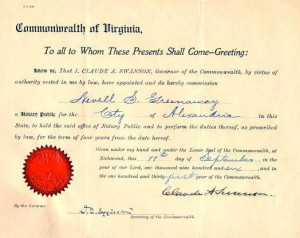 commonwealth-of-virginia-appointment-signed-by-governor-claude-a ...