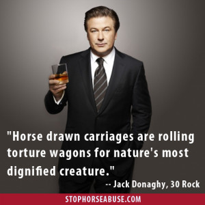 RT @NYCLASS : YES! 30 Rock's Jack Donaghy speaks out on carriage horse ...