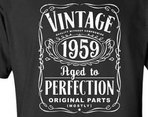 55th Birthday Gift For Men and Women - Vintage 1959 Aged To Perfection ...