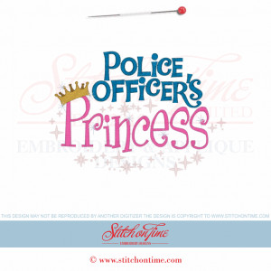 6143 Sayings : Police Officer's Princess 5x7