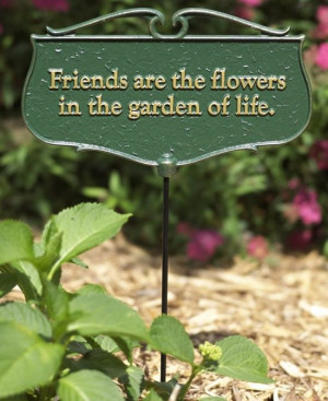 Tuinbord - Garden quote - garden sign