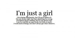 Just a girl.