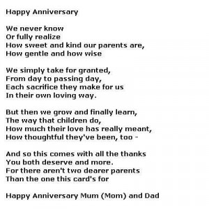 Love quotes parents anniversary