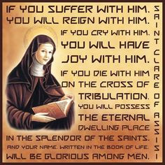 Saint Clare, Religious Quotes, St Clare, Quotes Religious, Catholic ...