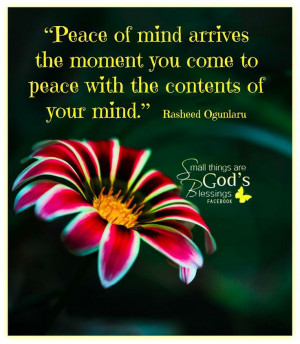 Peace of Mind Quotes