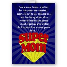 Supermom!! Lol!! But for real though More