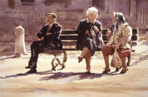 ... , Brussels Belgium, Watercolor Figures, Wade Watercolor, Robert Wade