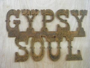 Gypsy Soul Junk Wall Sign Plaque Vintage Rockabilly Flapper Tattoo ...