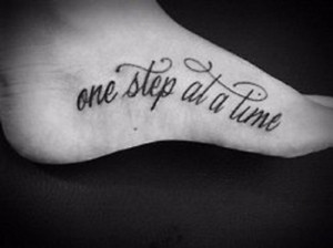 Foot Airbrush Temporary Quote Tattoo