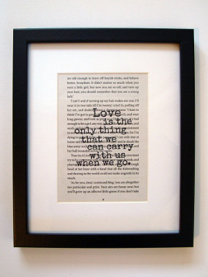 Little Women - Book Quote Print - Romantic Quote - Birthday Gift ...