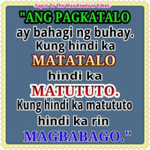 Famous Quotes About Life Tagalog. QuotesGram