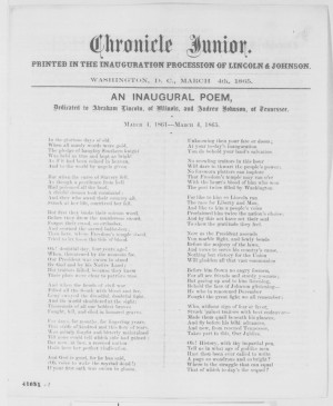 Reminiscences of Abraham Lincoln & Lincoln ’ s Second Inaugural ...