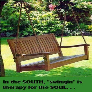 Just Swinging....anywhere swinging is good for the soul. NOT just the ...