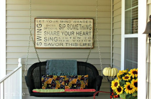 porch artwork how cute remind me to do this when we have a big porch ...