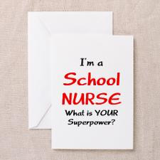 school nurse Greeting Card for