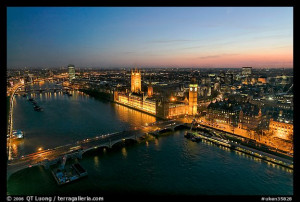 River Thames London Black