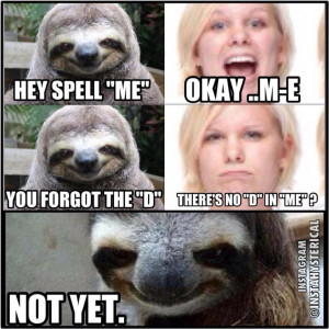 Rape Sloth – Spelling Lesson