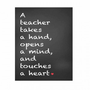 gift for teachers teachers gift chalkboard print teacher quotes ...