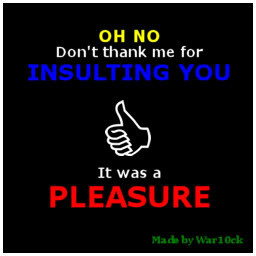 Don Thank For Insulting You