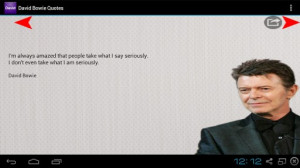 查看更大图片 David Bowie - Quotes 用于 的 Android 的截屏