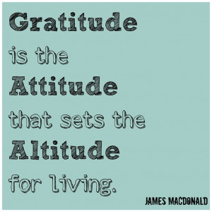 Gratitude. James MacDonald