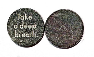 ... Pocket Charm Quotes TAKE A DEEP BREATH Inspirational Quote Token Gift