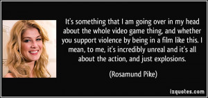 something that I am going over in my head about the whole video game ...