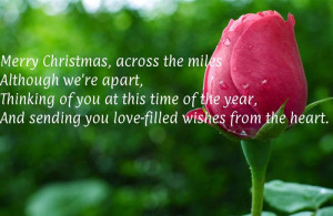 Merry Christmas, Across The Miles. Although We”re Apart, Thinking Of ...