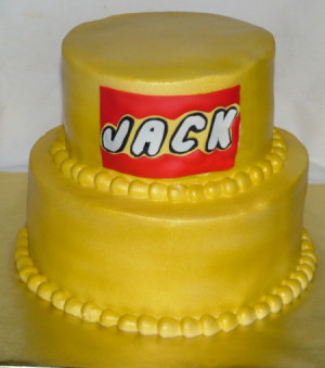 Golden Birthday Lego Cake - A Sweet Cake