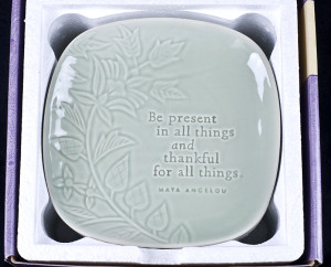 Hallmark Maya Angelou Life Mosaic Inspirational Plates Set