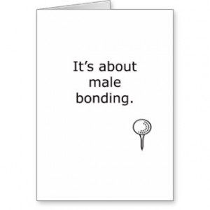 Male Bonding Golf Design Card