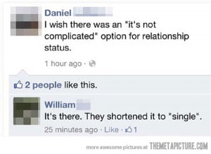 Funny photos funny Facebook single relationship status