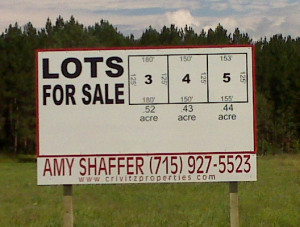 Lot For Sale Sign Commercial lots available