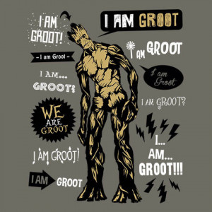 Groot Famous Quotes Adult Pullover Hoodie