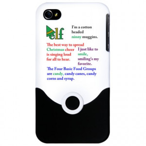 ... Gifts > Christmas Phone Cases > Elf Quotes iPhone 4 Slider Case