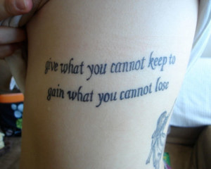 Life Quote Tattoos For Women