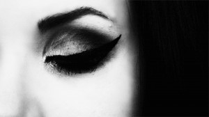 Katy Perry black and white eye blink gif Killer Queen