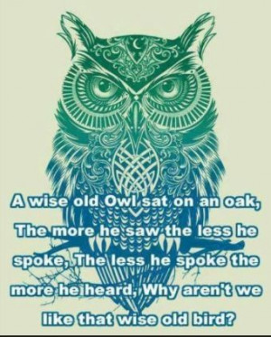 Famous owl quote