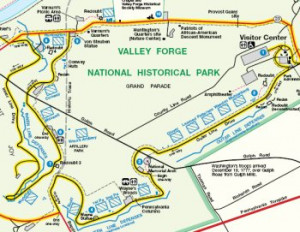 winter at valley forge map