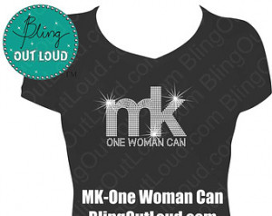Mary Kay One Woman Can Bling Rhines tone Shirt ...