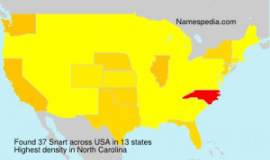 Surname Snart is used at least 172 times in at least 7 countries