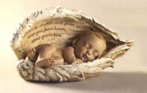 baby wrapped in angel wings 4 tall $ 20 heavenly angels sent from ...