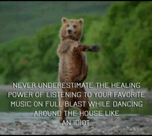 Never underestimate the healing power of dancing.