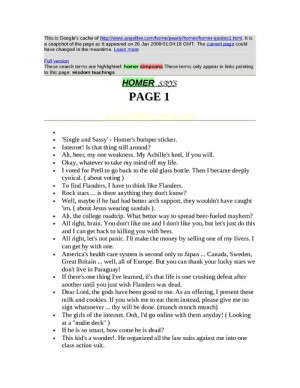 Funny Quote Simpsons...