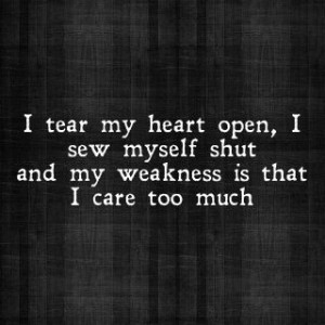... scars #tearmyheartopen #weakness #Icaretoomuch #sad #depressed